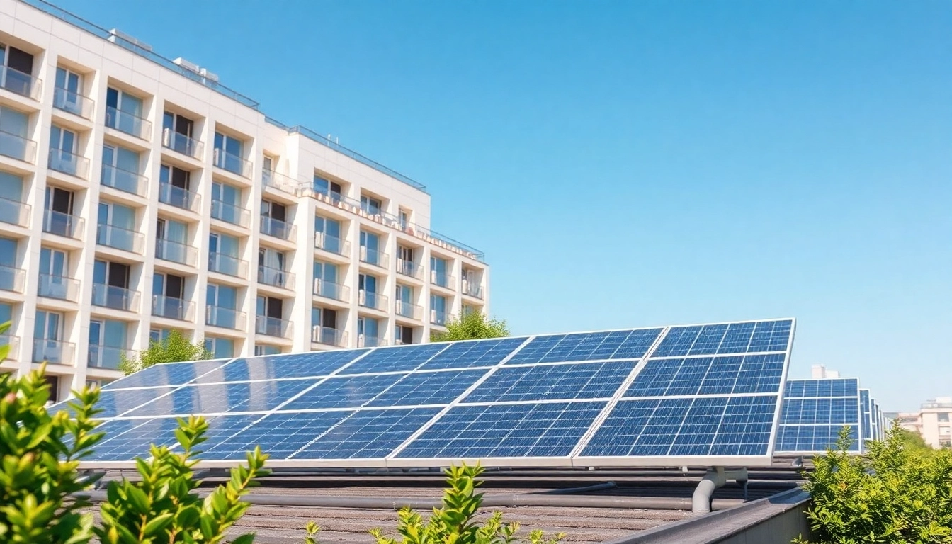 Steady installation of Pv anlagen wien auf einem urbanen Dach in Wien.