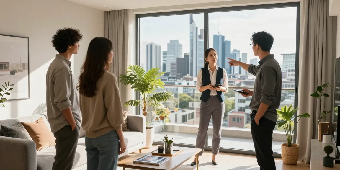 Bester Immobilienmakler Frankfurt präsentiert modernes Apartment mit beeindruckendem Stadtblick und einladendem Ambiente.