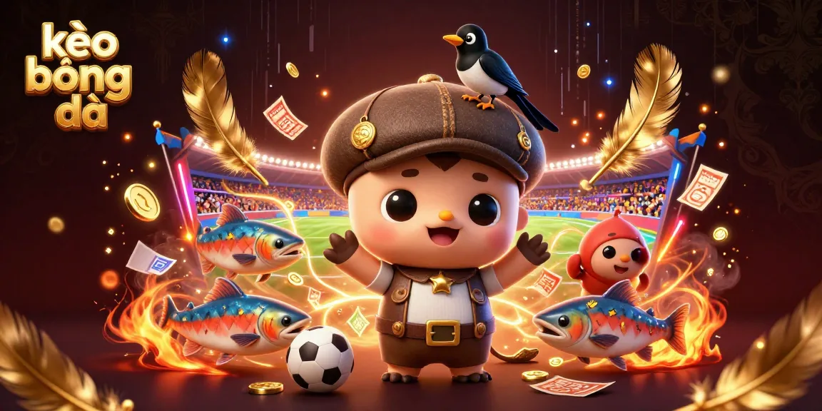 Engage with kèo bóng đá through a vibrant betting scene featuring cartoon Nessie and playful elements.