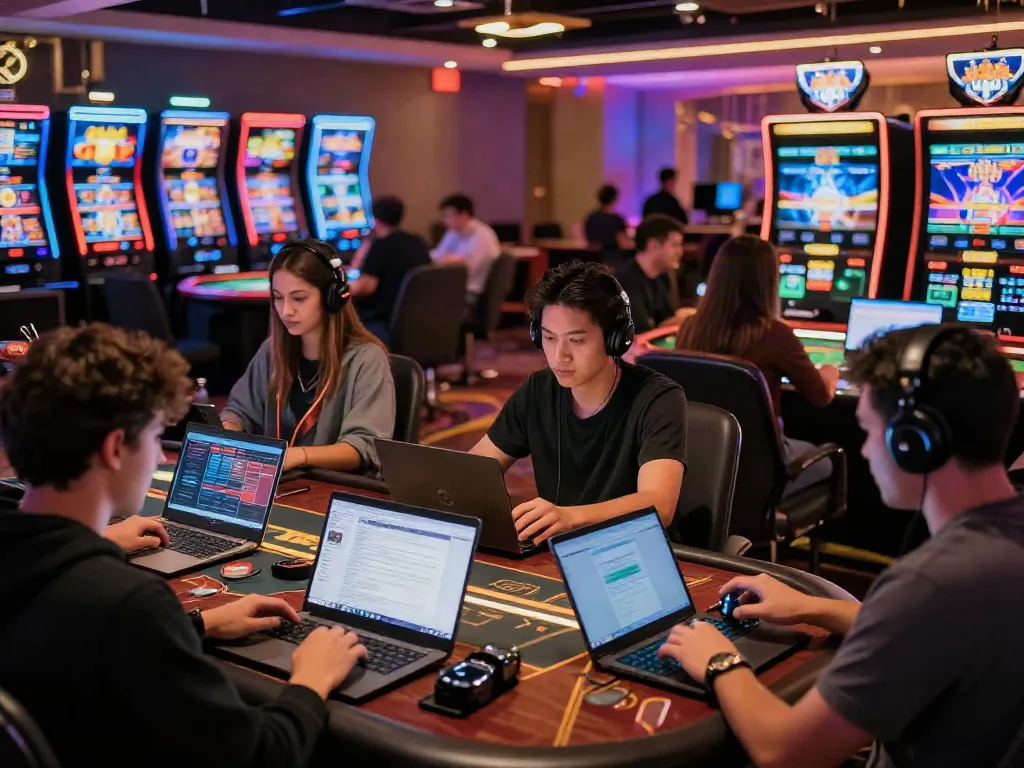 Engaged players at https://rikvipt1.co/ enjoying a vibrant online gaming experience.