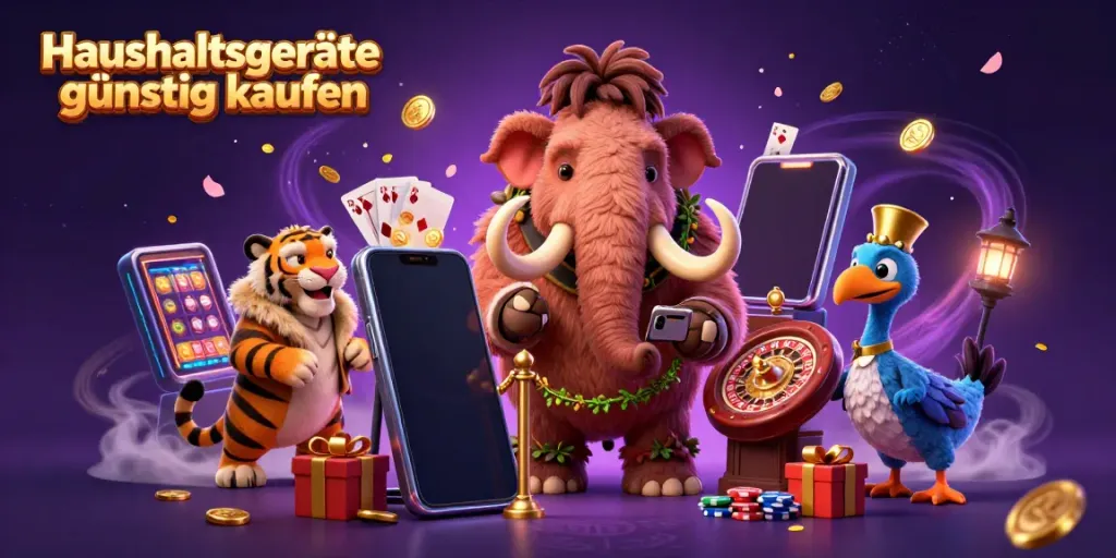 Haushaltsgeräte günstig kaufen mit einem faszinierenden Bouncer und VIP-Gästen in einem Casino-Szenario