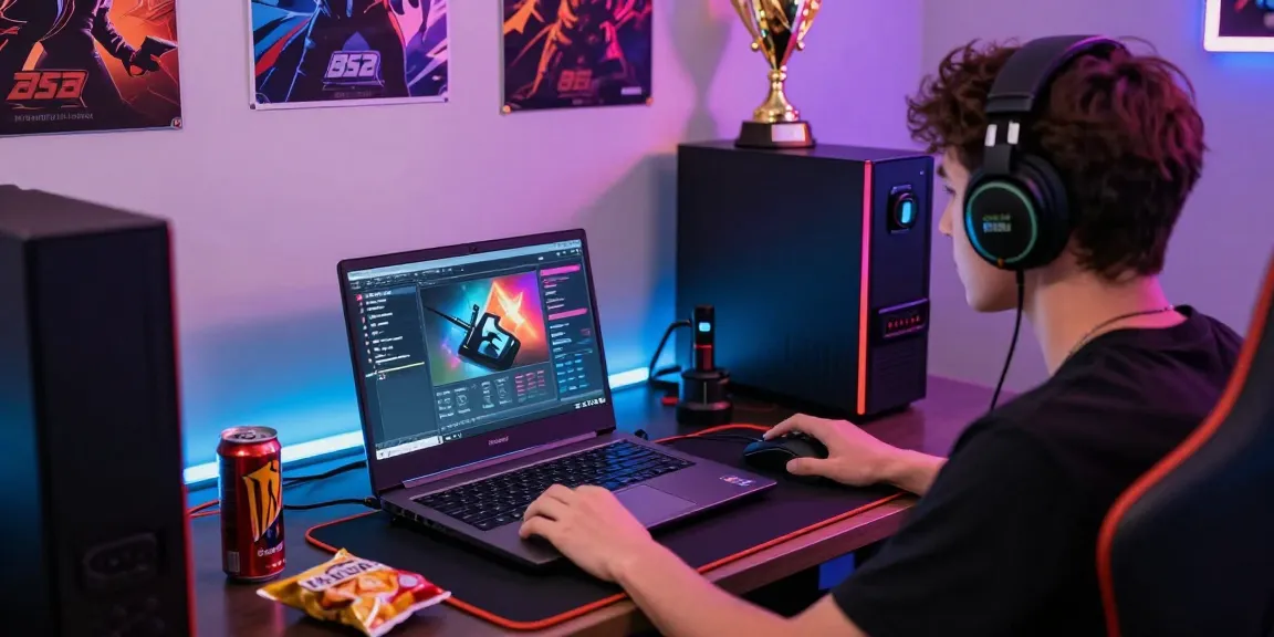 Engaging player enjoying online games at https://b52club.radio.fm/ with vibrant gaming setup and thrilling atmosphere.
