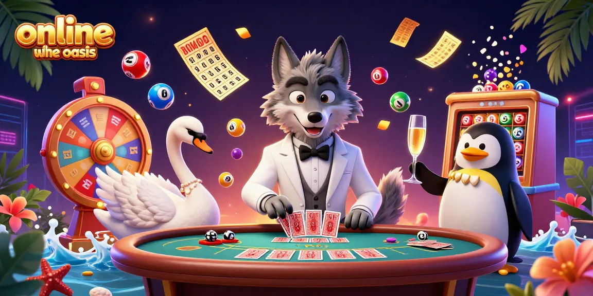 Experience the thrill of online casino ohne oasis with cartoon characters at a vibrant gambling table