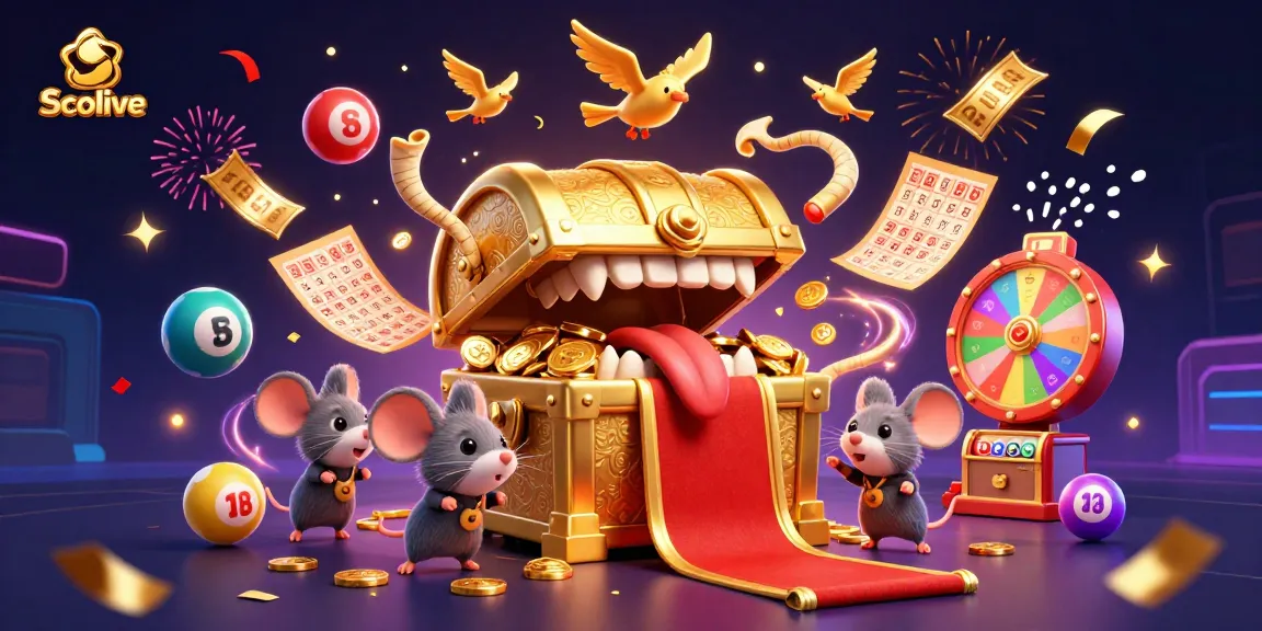 Socolive invites players with a vibrant, engaging scene of cartoon imagery and lottery elements, promising energetic fun.
